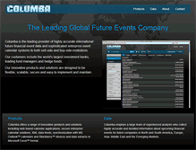 Tablet Screenshot of columbasystems.com